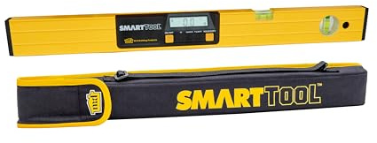 M-D Building Products 92379 SMARTTOOL® 24 Inch Digital Level: Precision Measurement w/LCD Screen, Audible Alerts, Water Resistance, High Visibility, & Heavy-Duty Aluminum Frame - Includes Carry Case