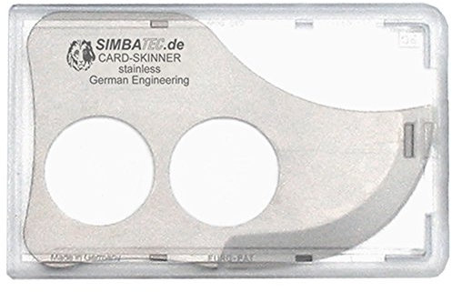 SIMBATEC Messer-Skinner aus rostfreiem Edelstahl - Made in Germany