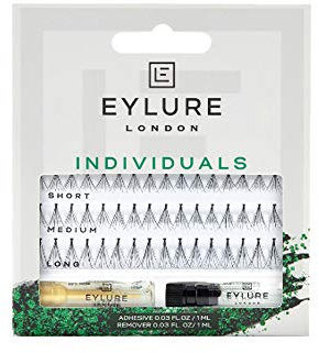 Eylure Pro Individual False EyeLashes in Short, Medium, and Long - Black EyeLashes Kit