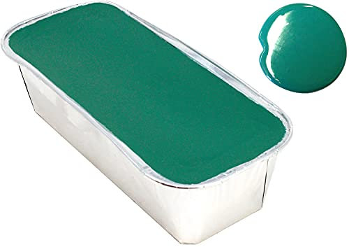 Flaschensiegellack N Türkis 500 ml, Siegellack in Aluschale zum Flaschen tauchen/versiegeln, blau-grün hart und brüchig