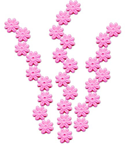 Meyercordt GmbH Dekorative Kerze - Wachsdekor Blüten rosa 8x8mm - 29 Stk.
