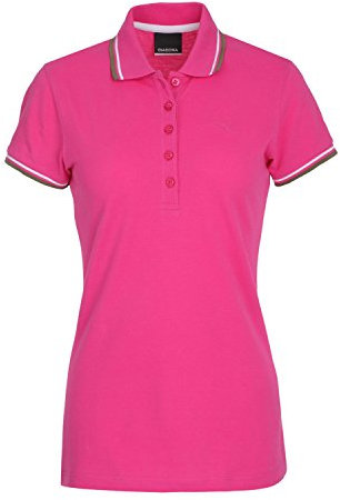 Diadora Pantaloni Sportivi 102161015 l. SS PQ Polo, Donna, 102161015, Rosa Shocking, S