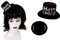 Geschenkeallerlei Hut mit Clip Geburtstagshut Mini Happy Birthday Geburtstagszahlen Zahl Geburtstag 18,30,40,50,60,70, (30)