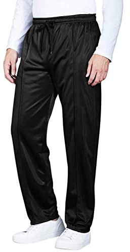 Chums Men's Easy Pull On Tracksuit Pant Elasticated Jogging Bottoms Black