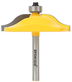 Yonico 12134q - Raised Panel Router Bit, Ogee - Diameter: 2-1/2, Cutting Depth: 1 - 1/4 Shank