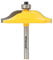 Yonico 12134q - Raised Panel Router Bit, Ogee - Diameter: 2-1/2, Cutting Depth: 1 - 1/4 Shank
