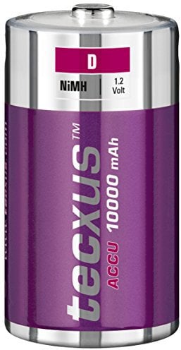 Tecxus 3er Set Akku NI-Mh Mono 1,2 V. 10000 mAh