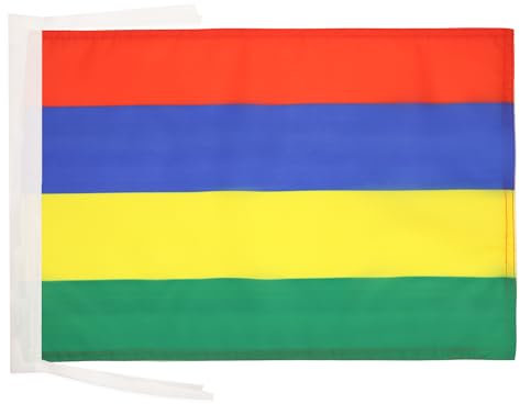 AZ FLAG - Flagge Mauritius - 45x30 cm Mit Kordel - Republik Mauritius Fahne 30 x 45 cm - Flaggen