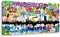 Kunstbruder Wandbild Kunstdruck auf Leinwand/Hamburg Tags by Hero/Art Skyline (div. Größen) - Bilder Banksy Leinwandbilder 50x100cm