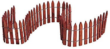 LEMAX - 18 in. Wired Wooden Fence