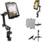 ChargerCity Robuste 4-fach verstellbare Gelenk-Stange aus Aluminiumlegierung für Podium/Orchester, Mikrofonständer mit universeller Federbelastung, Tablet-Halterung, kompatibel mit Apple iPad Pro Air Mini Samsung Galaxy HD HDX Microsoft Surface Google Nexus LG G Pad Lenovo Yoga IdeaPad 7 7.7 8 8.9 9 10 11 12 Zoll Tablet, US Layout