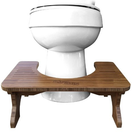 Step and Go® Bambus (17.8 cm und 23 cm) Toilettenstuhl für eine bessere Gesundheit