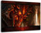 Diablo Format 120x80 cm Bild auf Leinwand, XXL riesige Bilder fertig gerahmt mit Keilrahmen, Kunstdruck auf Wandbild mit Rahmen