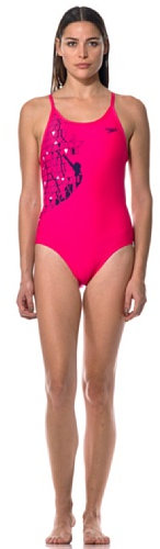 Speedo Rome Plmt 43165839-5839 Femme Maillot Piscine Fuchsia