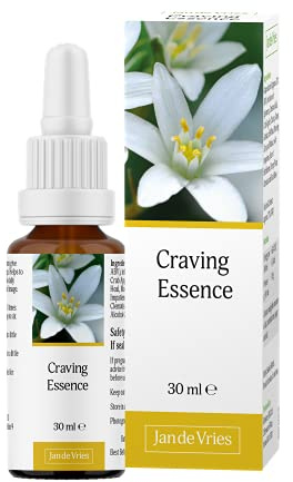 Jan De Vries Craving Essence | Flower Essence | Support your Ability to Resist Temptations & Cravings | Contains Tansy, Chicory & Agrimony | 30ml