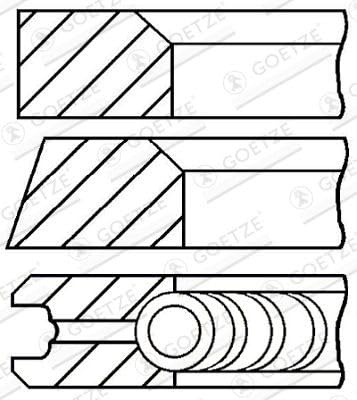 Goetze Engine 08 – 295400 – 00 Kolben-Scheinwerfer-Set