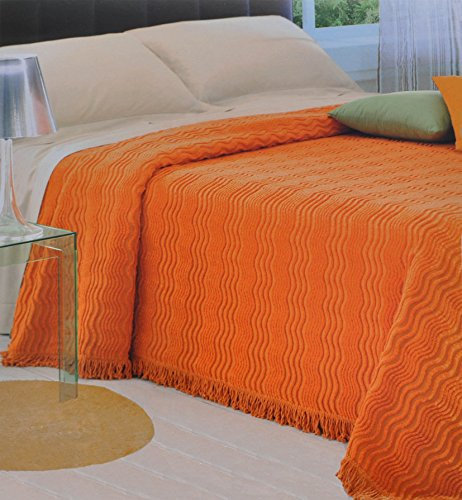 Casatessile Slalom ciniglia copriletto Singolo cm 170x260 - Viola