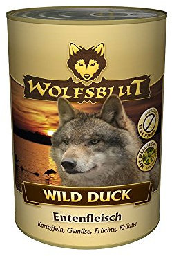 Wolfsblut Wild Duck - Entenfleisch - Nassfutter für ausgewachsene Hunde 6 x 395 g