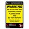 Pack of 2 Trading Standards Cold Calling UNINVITED TRADERS Warning Sticker self-adhesive sign for doors/windows (White)