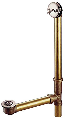 Kingston Brass DTL1168 Bath Tub Drain and Overflow, Brushed Nickel 25.5 x 12.5 x 1.75