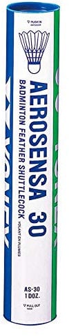 YONEX AeroSensa-30 Badminton-Badminton-Bälle aus Gänsefedern, Dutzend, Natur, 77-Lentgrün