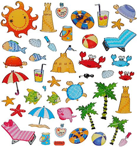 Hobby Design Sticker * Sommer - Urlaub - Strand - Meer * Aufkleber
