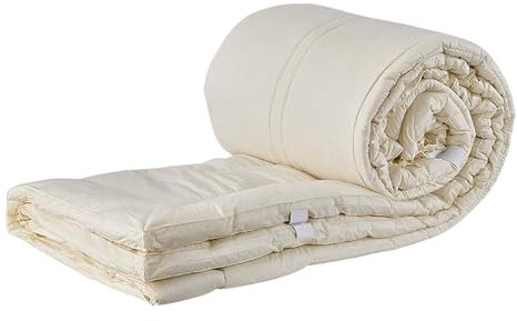 Sleep and Beyond myKissen Waschbare Wolle Matratzenauflage, König, Natural - 78 von 80 Inch