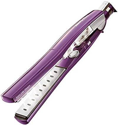 BaByliss iPro 230 - Plancha de vapor para cabello, color púrpura
