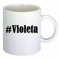 Kaffeetasse #Violeta Hashtag Raute Keramik Höhe 9,5cm ? 8cm in Weiß