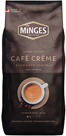Minges Café Crème Schümli 2, ganze Bohne, Aroma-Softpack, 1 kg