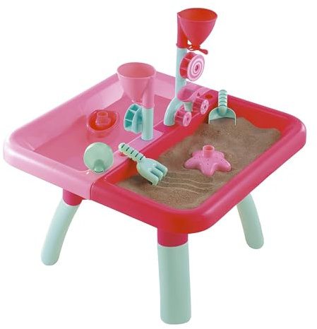 Early Learning Centre ELC Sand And Water Table with Lid Rake Spade Fpr Children From 18 Months Sand Pit Children Water Play Sand Tray Sand Pit Table Toddler Sandpit sand box Outdoor