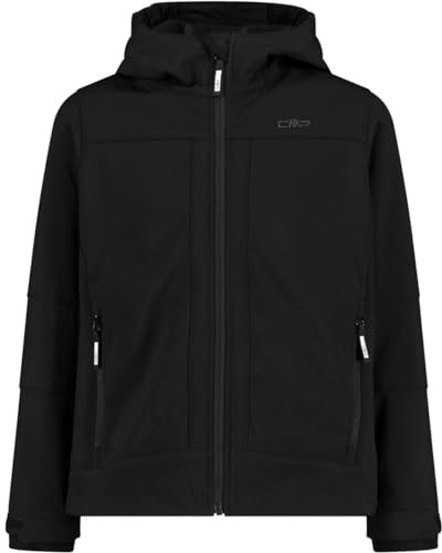 CMP Giacca Da Bambino Con Cappuccio Fisso Unisex - Bambini e ragazzi, Nero 00, 92
