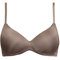 SÌèLEI, Reggiseno con Coppe Graduate, Realizzato in Morbida Microfibra, con Finiture Invisibili e Senza Ferretto, Designed in Italy, Color Cipria, Taglia 3B