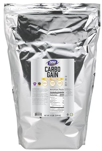 NOW Foods Sports Nutrition, Carbo Gain Powder (Maltodextrin), Rapid Absorption, Energy Production, 12-Pound