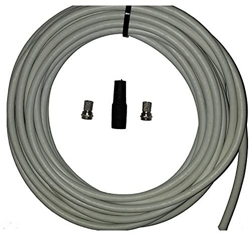 WITTENBERG ANTENNEN SAT Anschluss-Set 2x F-Stecker + 1x Gummikanal + 25m K-102949-10