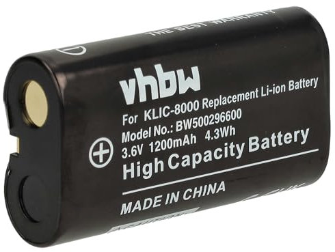 vhbw Akku Ersatz für Kodak Klic-8000, RB50 für Kamera Digicam DSLR (1520mAh, 3,6V, Li-Ion)