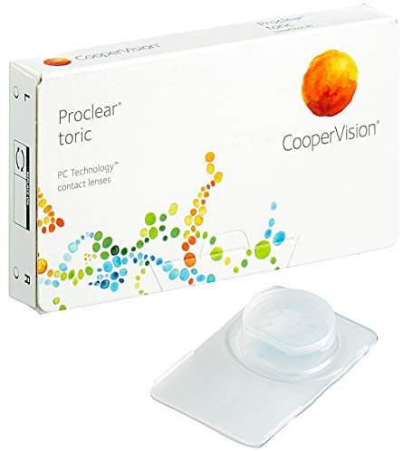 Proclear Toric, torische Monatslinsen weich, 6 Stück / BC 8.8 mm / DIA 14.4 / CYL -0,75 / Achse 060 / +05,50 Dioptrien