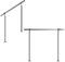 Edelstahl-Handlauf Geländer für Treppen Brüstung Balkon mit/ohne Querstreben (bis 3.0m inkl. 4 Pfosten ohne Querstange)