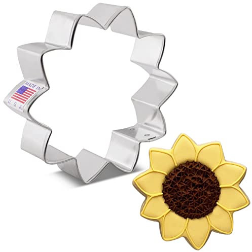 Formina per Biscotti Stampo a forma di girasole, 9,5 cm, Prodotto negli Stati Uniti by Ann Clark