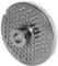 Inox Disque à trous avec moyeu Taille 10 & 12–3,5 mm alésage – pour hachoir à viande reber type n.12el9501 N, Alexandre, Bartscher fw80,12sqo réseau, GASTROBACK 41402