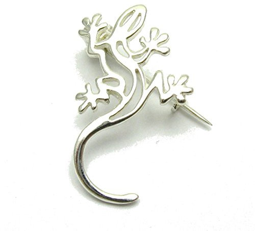 Broche en argent massif 925 Lézard A000072 Empress