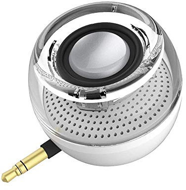 Leadsound Mini Portable Speaker, 3W Line-In Speaker with 250mAh Battery, Black, Plug and Play for iPhone, iPad, iPod, Tablet, Computer, Full Money Back Guarantee