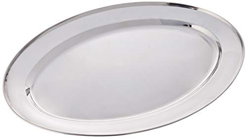 IBILI Clásica - Bandeja Oval, INOX, 40 centímetros