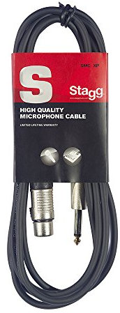 Stagg SMC6XP - Cable para micrófono XLR / jack (f/m), 6 m (20')