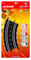 Cartronic Car-Speed Flachkurve 45° B (4 Stück) + 4 Leitplanken für den 4-spurigen Ausbau, Maßstab 1:43 - Zubehör für Cartronic Car-Speed Autorennbahn - für Kinder ab 6 Jahren