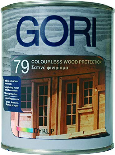 Gori 79 ANTI UV - Finitura legno incolore Anti-UV all'acqua, 0.75 kg