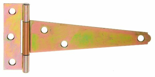 GAH-Alberts 347321 Kistenband, gerollt, mit vernietetem Stift, galvanisch gelb verzinkt, Band: 125 mm, Scharnier: 70 mm / 25 Stück