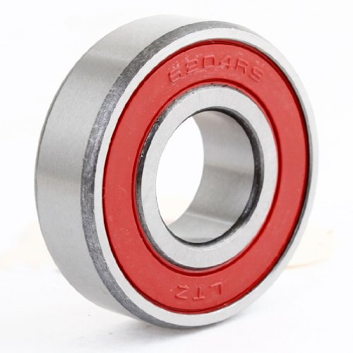 sourcing map 6204 4RS abgedichtetes Rillenkugellager 20 mm x 47 mm x 14 mm