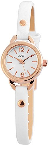 Just Watches Damen-Armbanduhr XS Analog Quarz Leder 48-S4064-RGD-WH