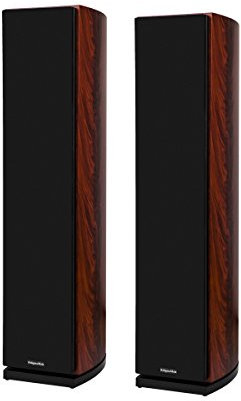 Krüger&Matz KM0505 Holz HiFi Standlautsprecher-Boxen Paar 2.0 (120 Watt, passiv, 3-Wege, abnehmbare Lautsprecherabdeckung)